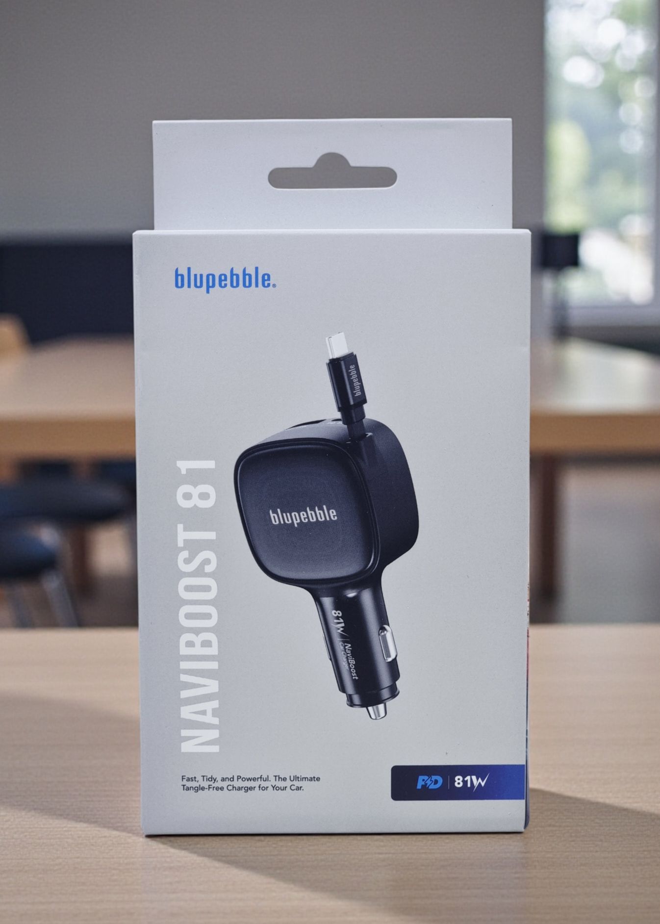 BLUPEBBLE NAVIBOOST PD 81W CAR CHARGER BLACK BP-CC81-BK