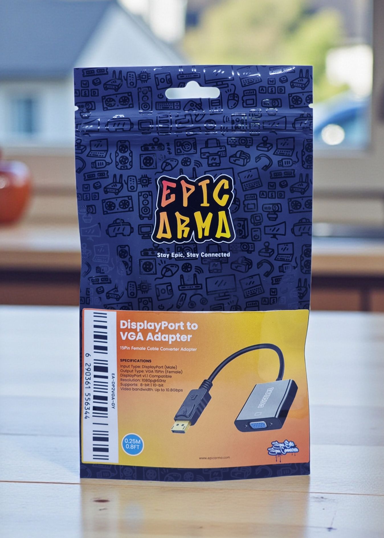 EPICARMA FULL HD DP TO VGA ADAPTER GRAY EA-DP2VGAX-GY