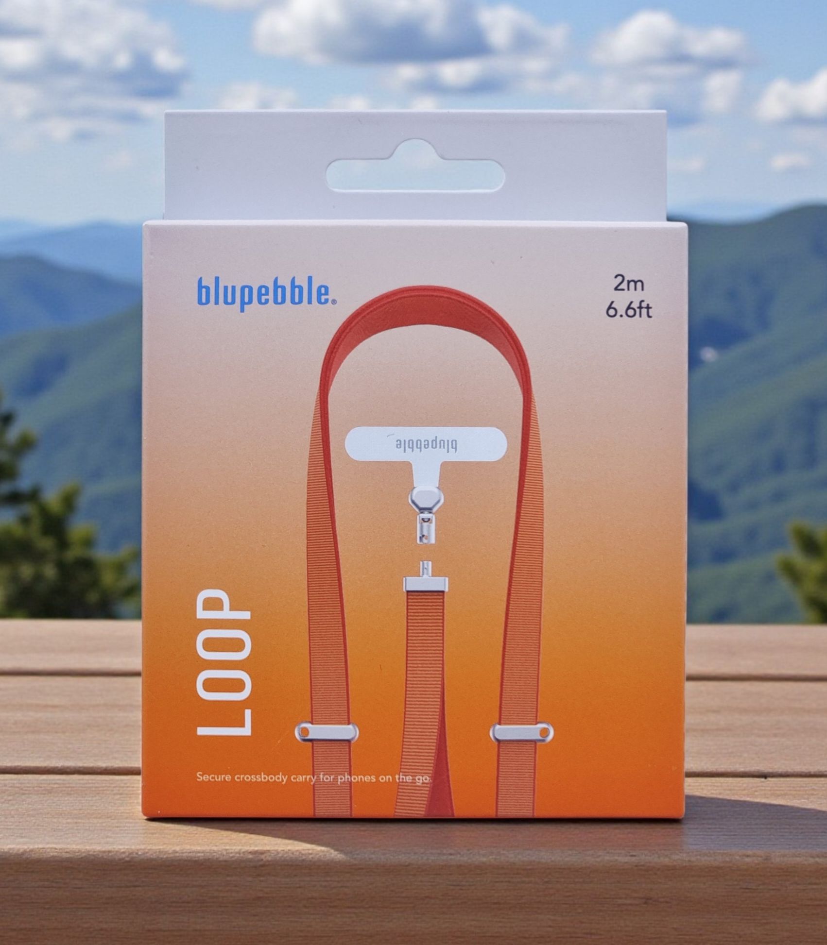 BLUPEBBLE MOBILE LOOP STRAP ORANGE BP-LOOP-OR
