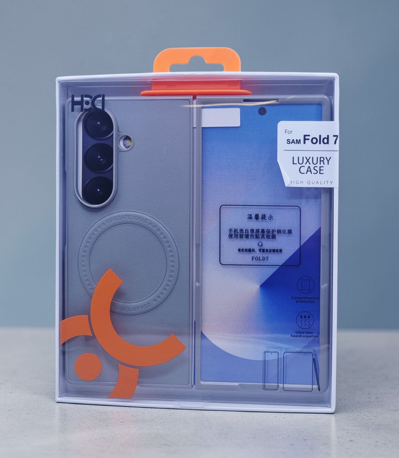 SAMSUNG GALAXY FOLD 7 LUXURY CASE WITH MAGSAFE GRAY