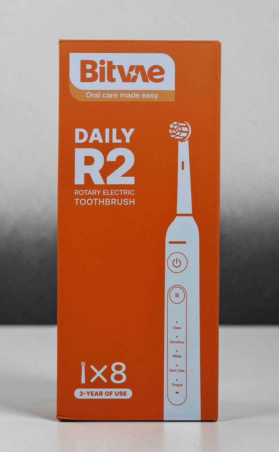 BITVAE TOOTH BRUSH WITH 8 HEADS +1 TRAVEL CASE  AND 1 HEADCAP PINK BV-R2