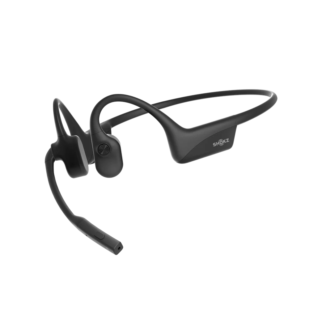 AFTERSHOKZ OPENCOMM 2 2025 UPGRADE BONE CONDUCTION STEREO BLUETOOTH HEADSET BLACK C120