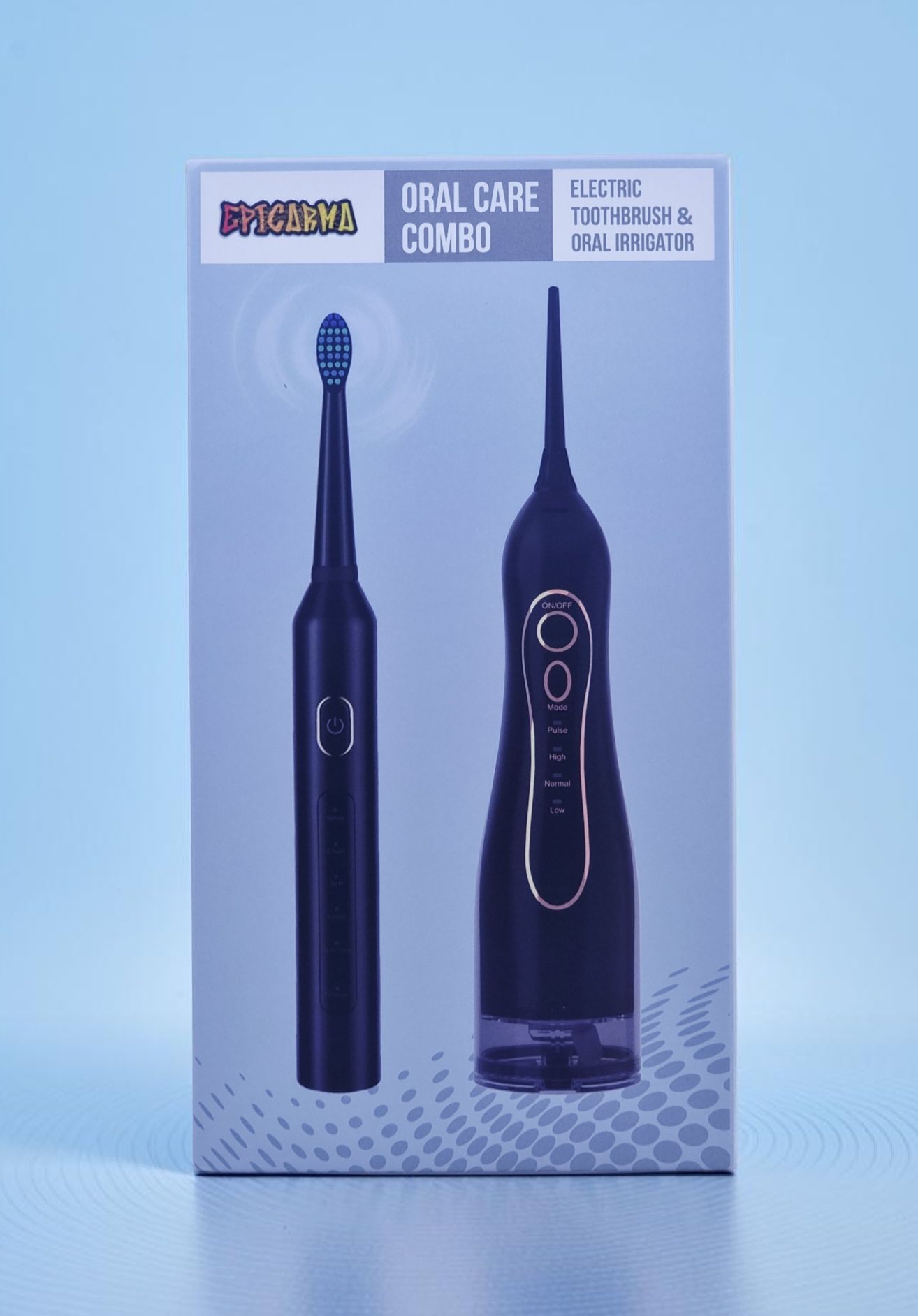 EPICARMA COMBO ELECTRIC TOOTHBRUSH AND ORAL IRRIGATOR BLACK EA-CMBT5F5-BK