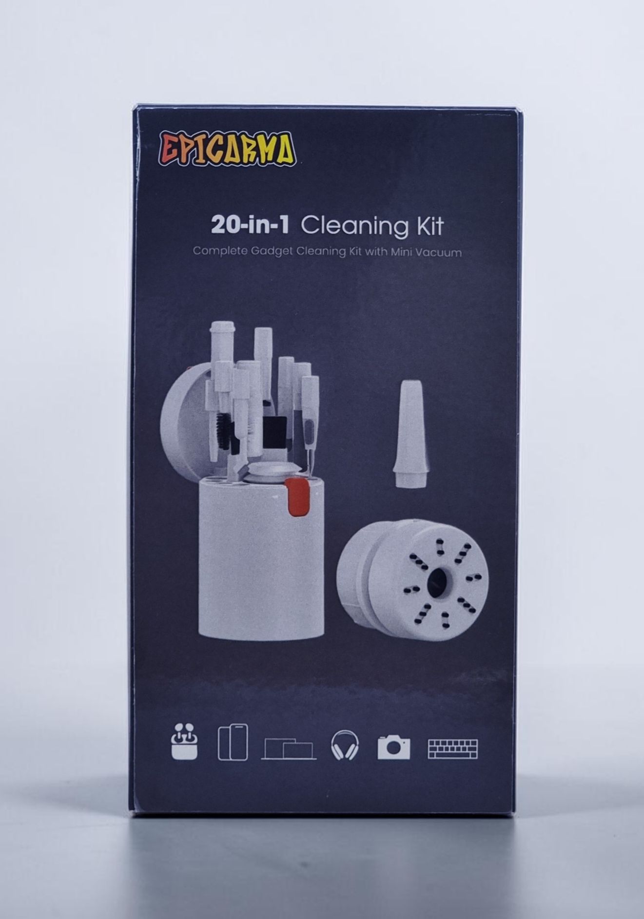 EPICARMA 20 IN 1 CLEANING KIT WITH MINI VACUUM WHITE EA-CLKITQ21-WH