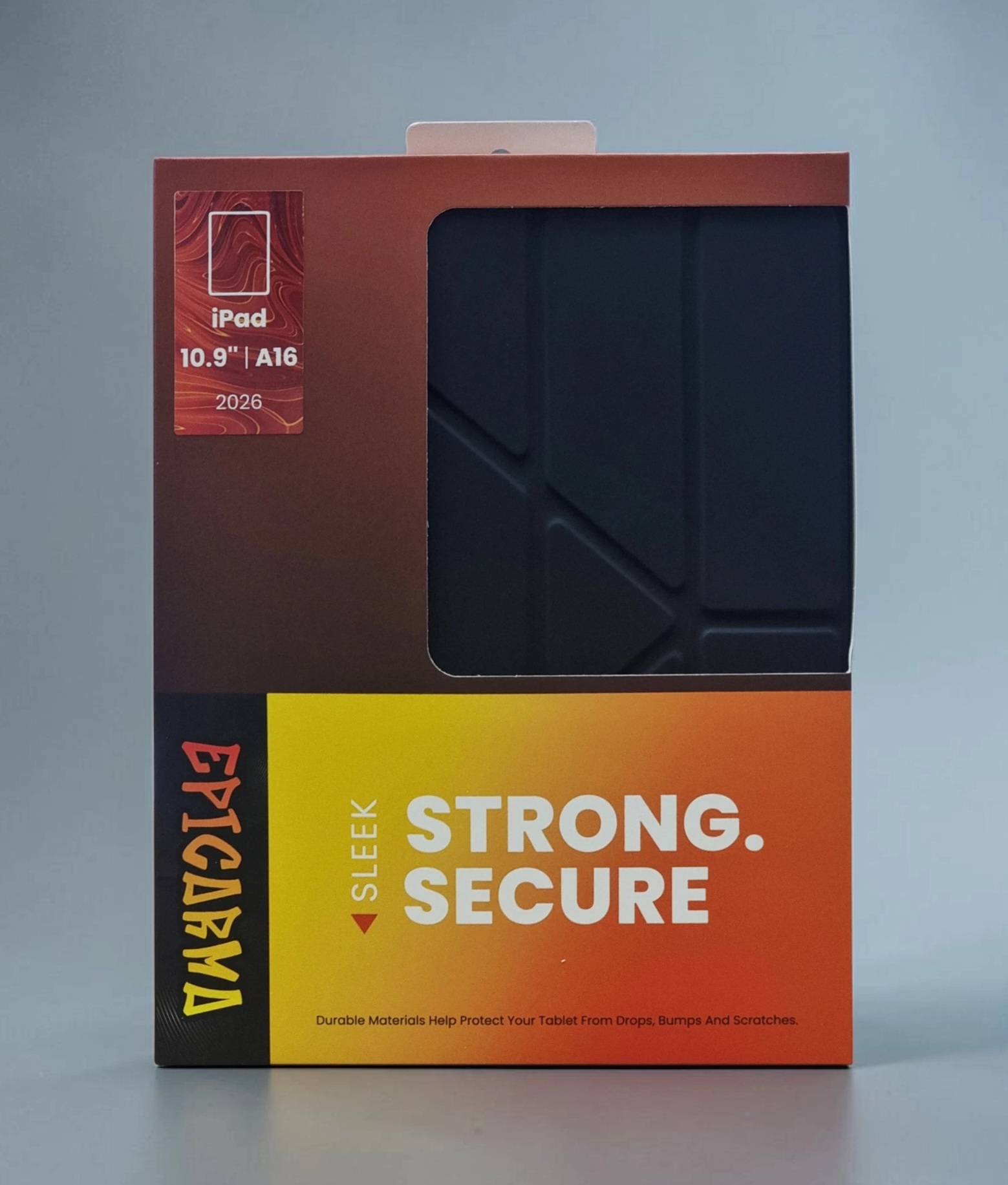 EPICARMA IPAD 10.9 INCH 2025 SLEEK STRONG SECURE CASE BLACK EA-IPA16109-BK
