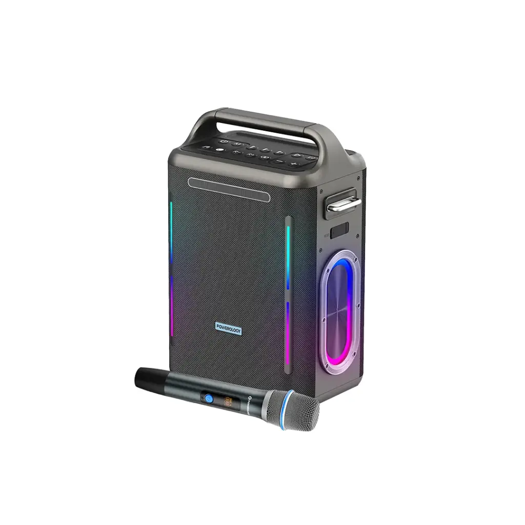 POWEROLOGY KARAOKE PARTY SPEAKER SILVER PWALAU013