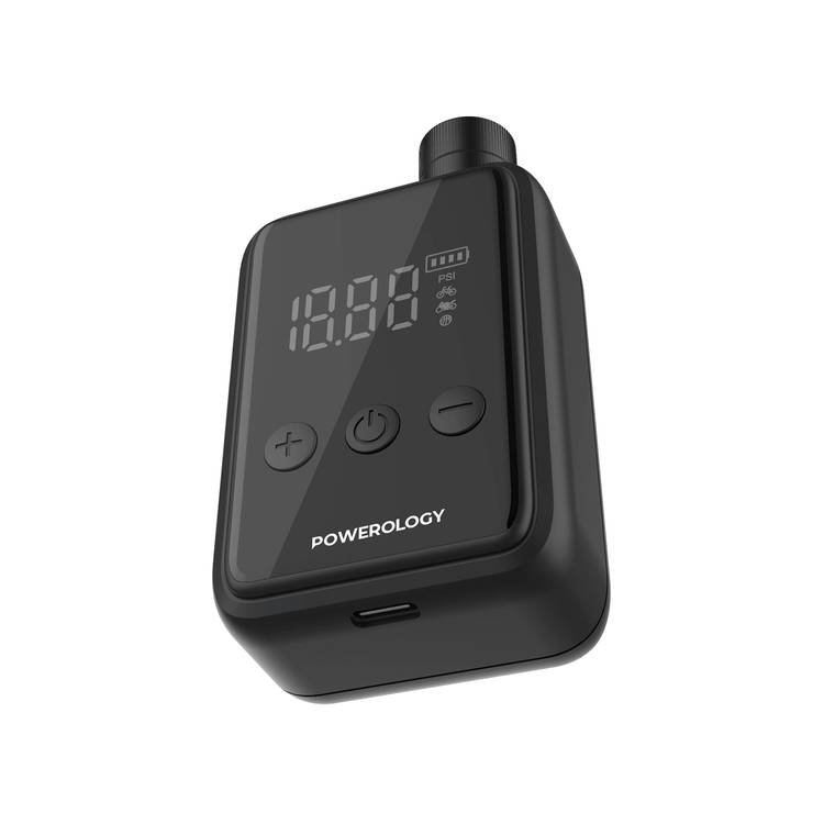 POWEROLOGY SUPER COMPACT TIRE INFLATOR BLACK P25CMAPBK