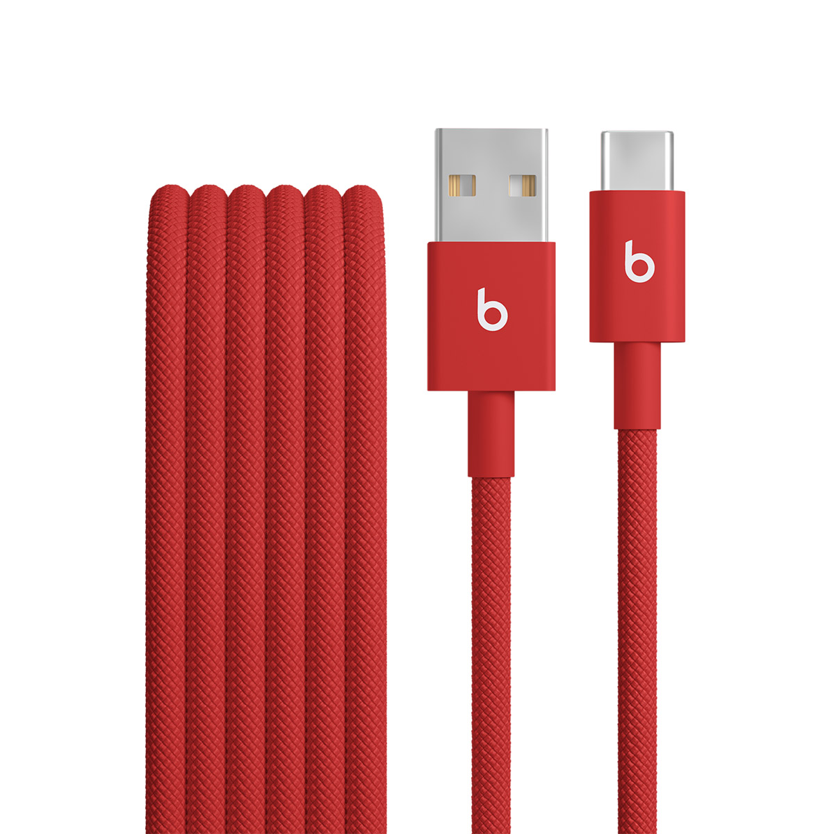 BEATS USB A TO USB C WOVEN CABLE 1.5M RAPID RED MFEJ4
