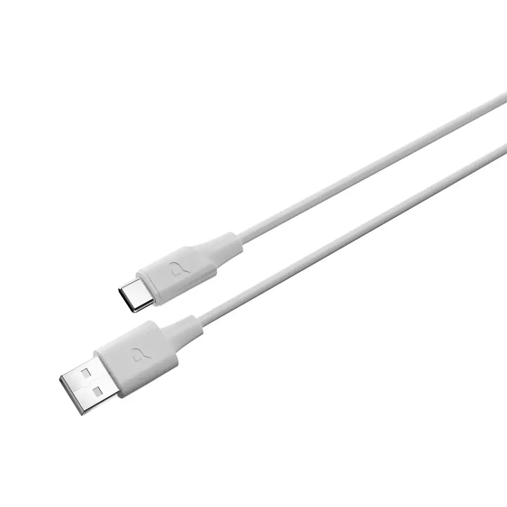 POWEROLOGY POWER SYNC FLEX USB A TO USB C CABLE 1.2M WHITE PCAB015WH