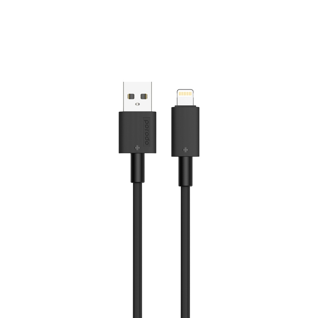 PORODO USB A TO LIGHTNING DURABLE CHARGING CABLE 1.2M WHITE PD-CBL0002-WH