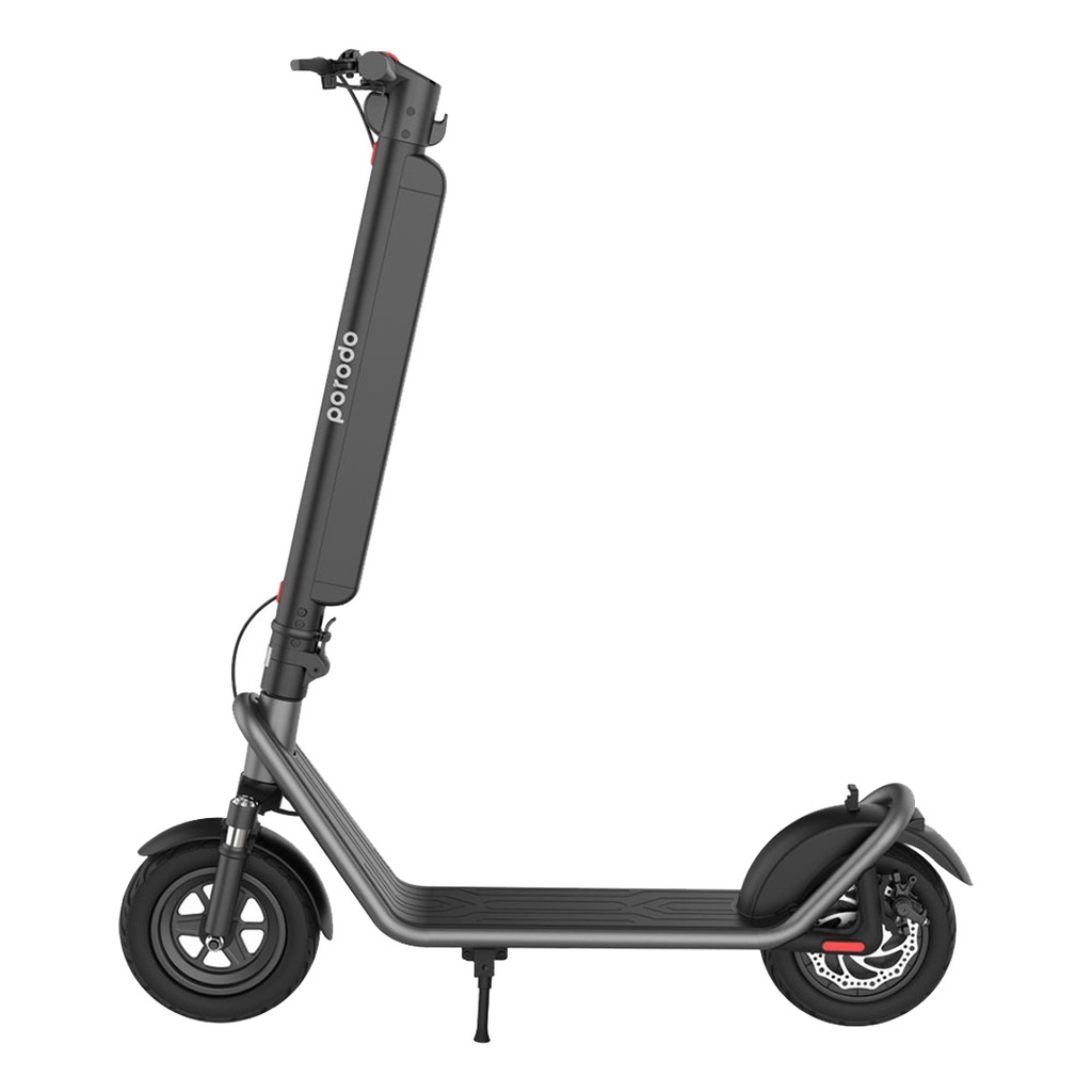 PORODO LIFESTYLE ADVANCED ELECTRIC URBAN SCOOTER WITH MOUNT AND HELMET GRAY PD-ESCTRMH-GY