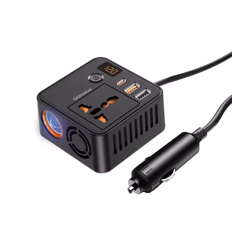 PORODO UNIVERSAL POWER INVERTER BLACK PD-FWCH057-BK
