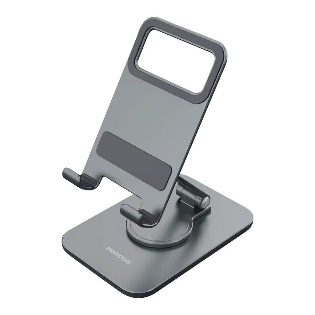 PORODO ALUMINUM MOBILE & TABLET STAND GRAY PD-HSM24-GY