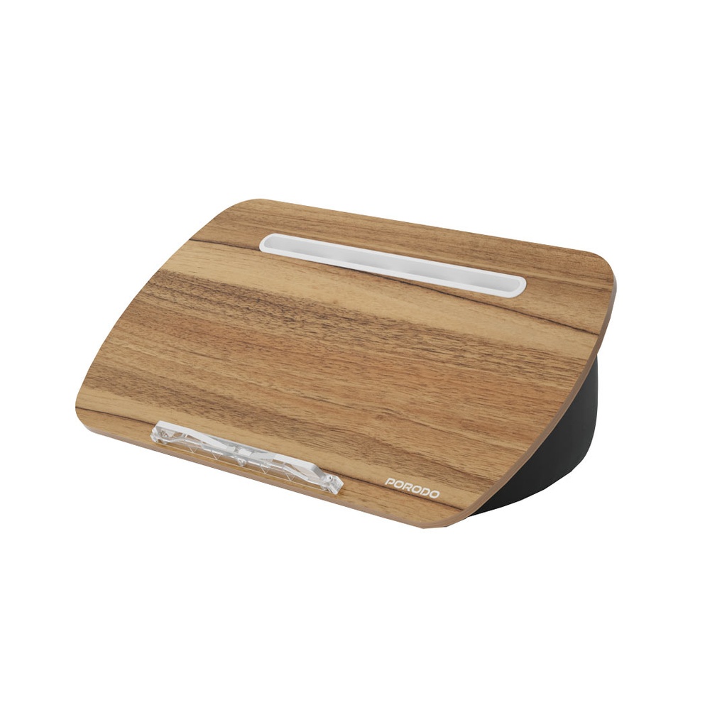 PORODO LIFESTYLE BEAN PILLOW LAP DESK GRAY PD-LFST008-BU