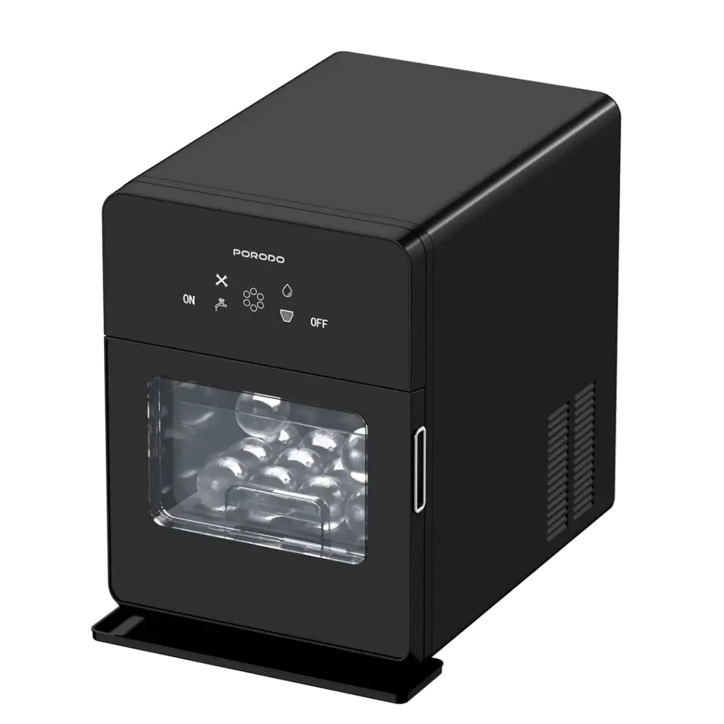 PORODO SPHERE ICE MACHINE 1.6L BLACK PD-LFST091-BK