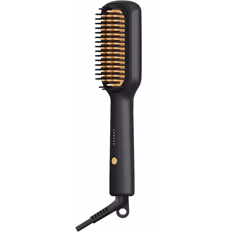 PORODO LIFESTYLE ELECTRIC HEATED HAIR STRAIGHTENER BRUSH BLACK PD-LFST166-BK