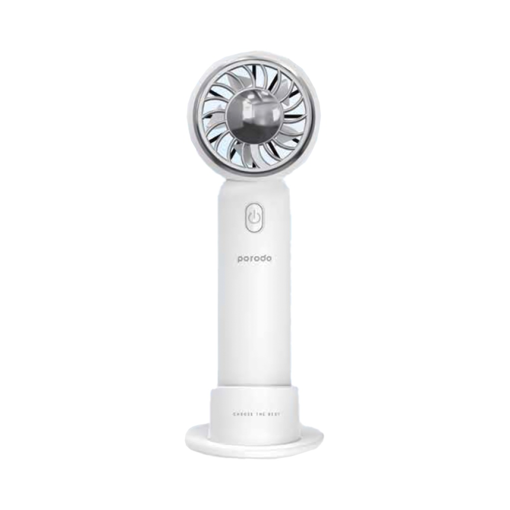 PORODO LIFESTYLE PORTABLE HANDHELD TURBO COOLING FAN WHITE