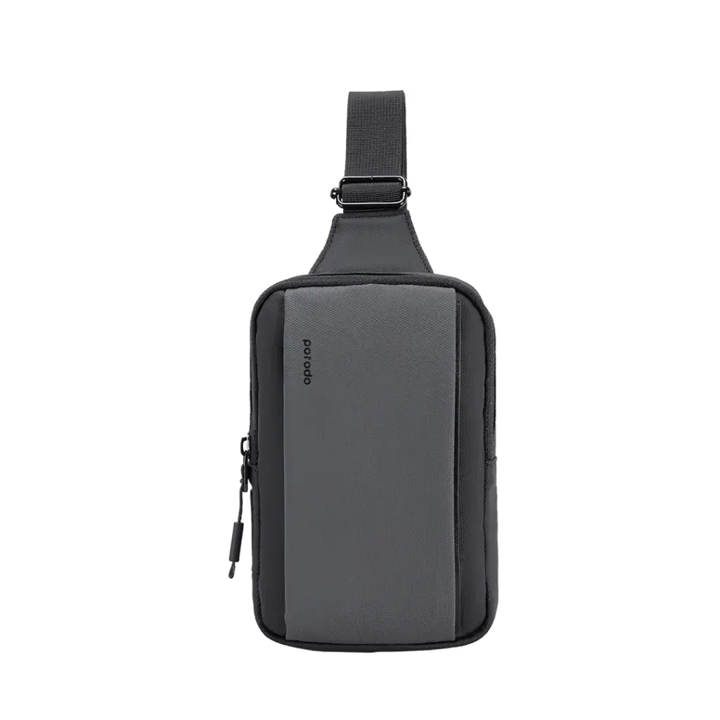 PORODO LIFESTYLE CROSS BODY SLING BAG PD-LSSLBG-BKGY