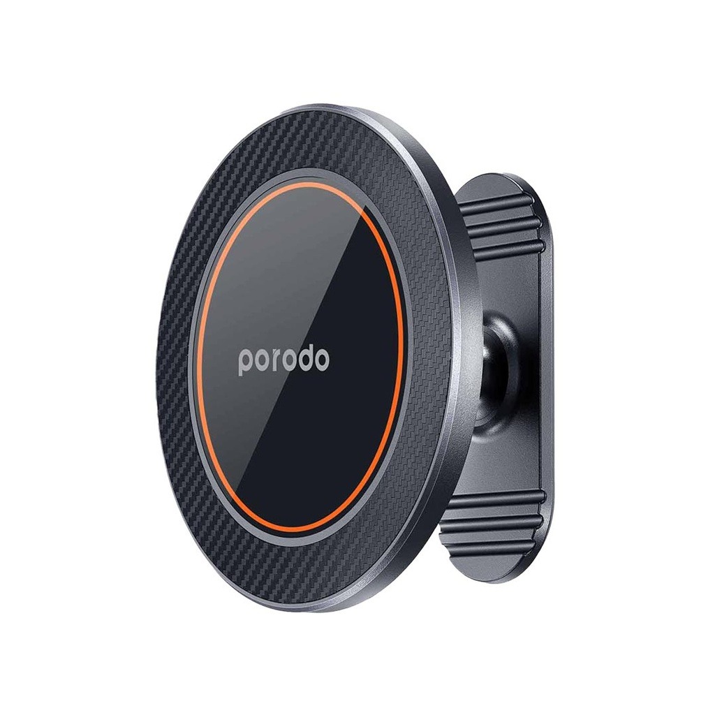 PORODO STICK-ON MAGSAFE ALL-PURPOSE MOUNT SMOOTH SWIVEL BLACK PD-MGMNT3-BK