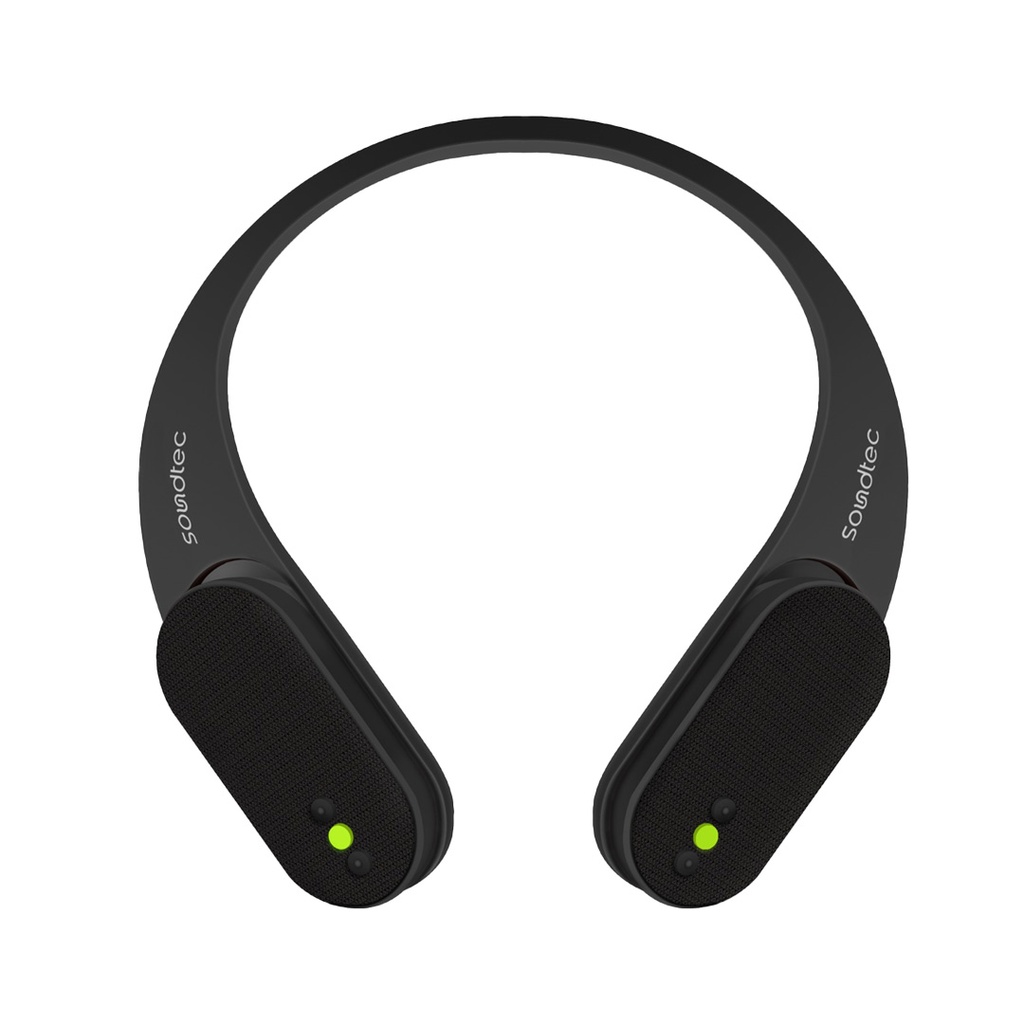 PORODO SOUNDTEC NECK AUDIO WIRELESS SPEAKER AND DETACHABLE DESIGN BLACK PD-STWLEP024-BK
