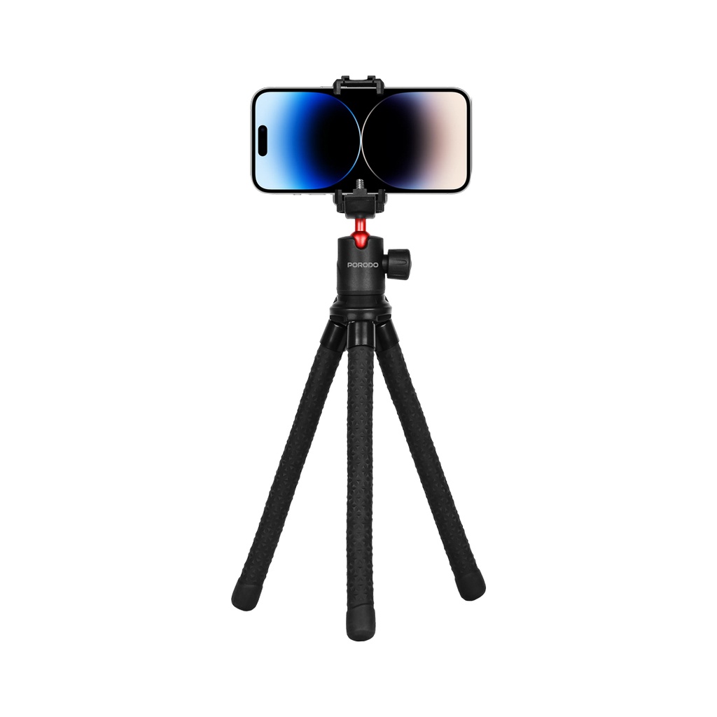 PORODO FLEXIBLE TRIPOD STAND 39CM BLACK PD-TRPSPH-BK