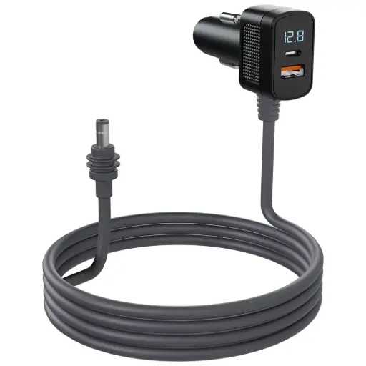 PORODO STARLINK MINI DC PLUG CAR CHARGER GREY PD36W 3M PDCCRTR69GY