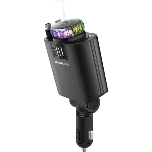 PORODO AROMAGLOW 120W FAST CAR CHARGER BLACK PDCHD120WBK