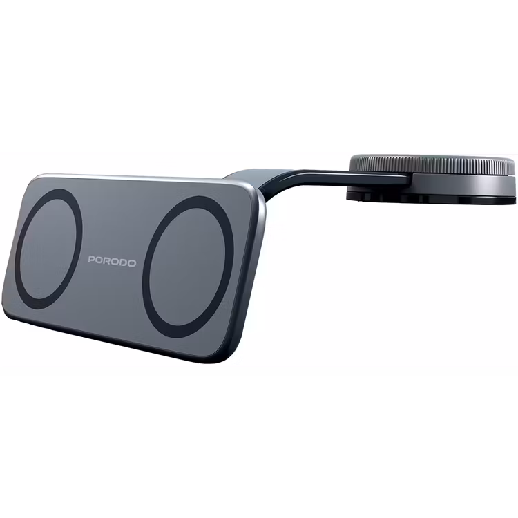 PORODO VACUUM AND ADHESIVE MAGNETIC CAR MOUNT BLACK PDCK109BK
