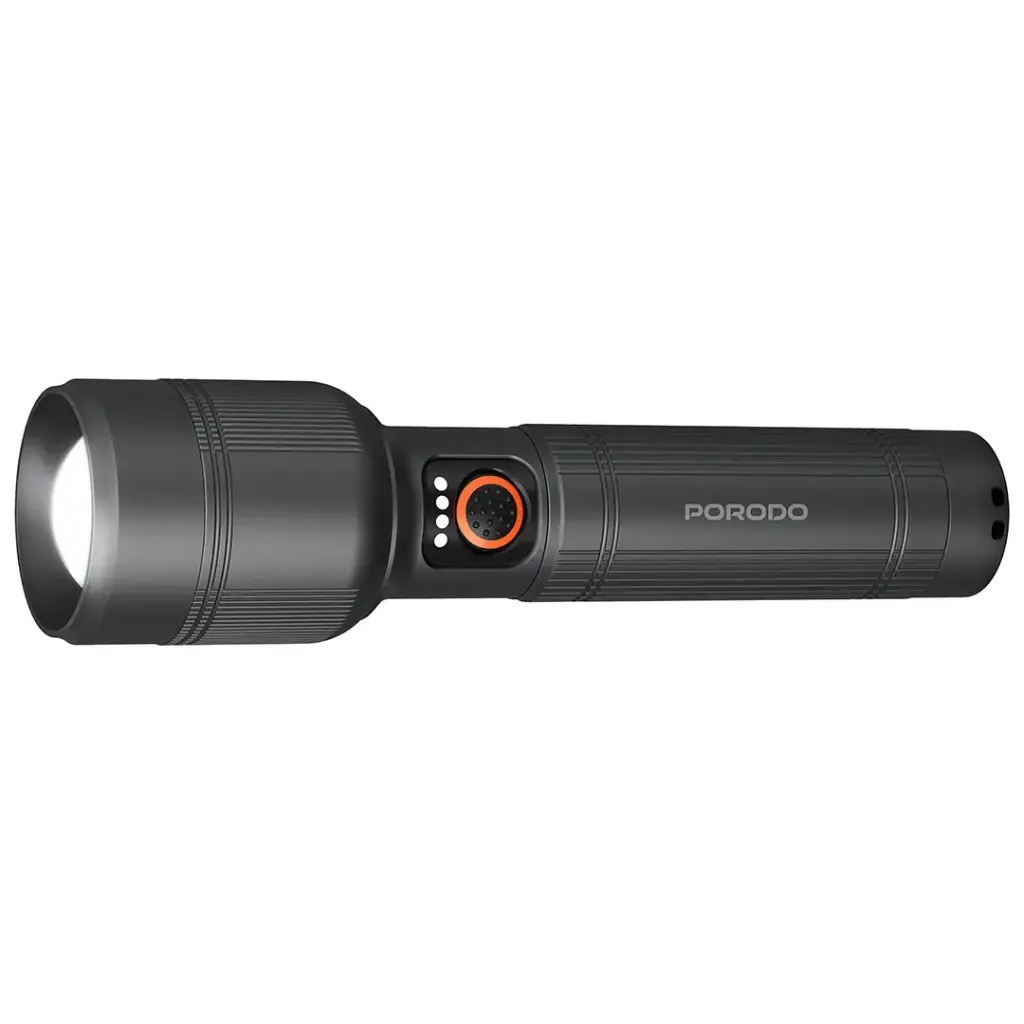 PORODO LIFESTYLE LUMALITE 2600 RECHARGEBLE FLASHLIGHT GRAY PDFL9972GY