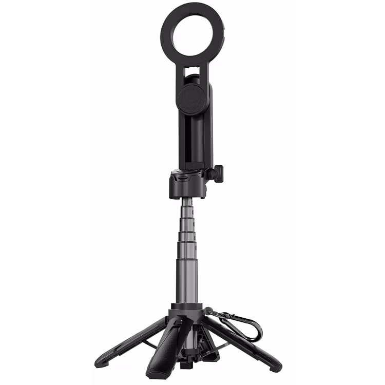 PORODO QUAD-BASE SELFIES STICK 360° FULL ANGLEROTATION BLACK PD-HSM34-BK