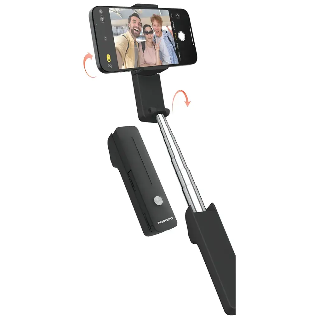PORODO LIFESTYLE ULTRA COMPACT BLUETOOTH SELFIE STICK PDLFST195BK