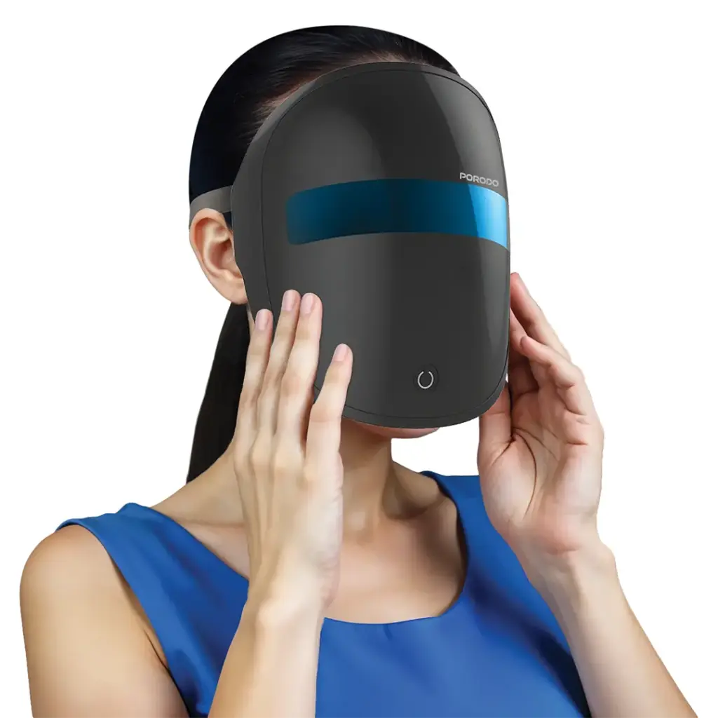 PORODO LIFESTYLE AURA GLOW LIGHT THERAPY MASK BLACK PDLFST206BK