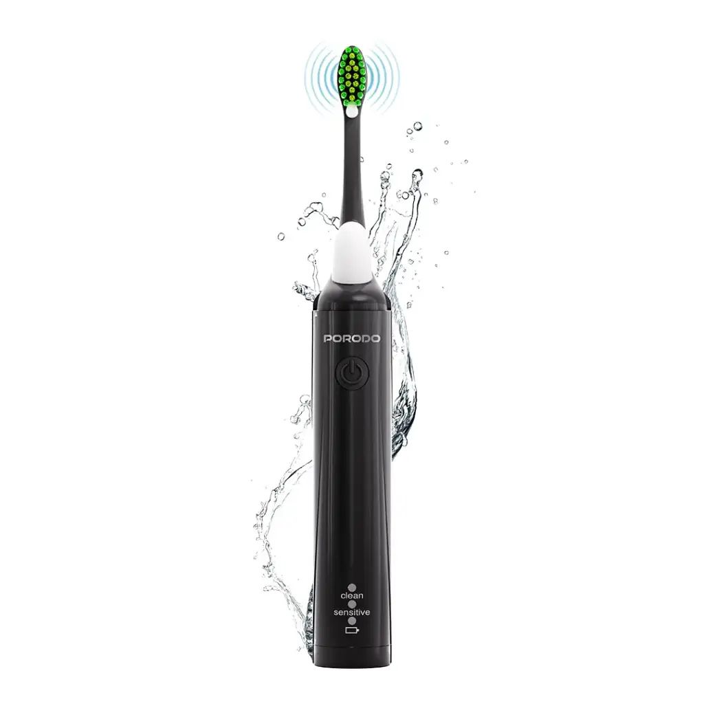 PORODO LIFESTYLE RECHARGEABLE ELECTRIC TOOTHBRUSH-BLACK-PDLFST210BK