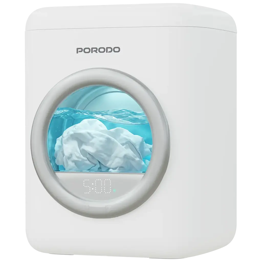 PORODO LIFESTYLE LAUNDER 1.7L PORTABLE MINI WASHING MACHINE WHITE PDLFSTBPM9WH