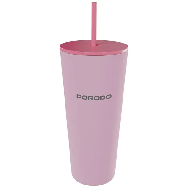 PORODO LIFESTYLE STAINLESS STEEL DOUBLE WALL TUMBLER PINK PDLFSTDN027PK