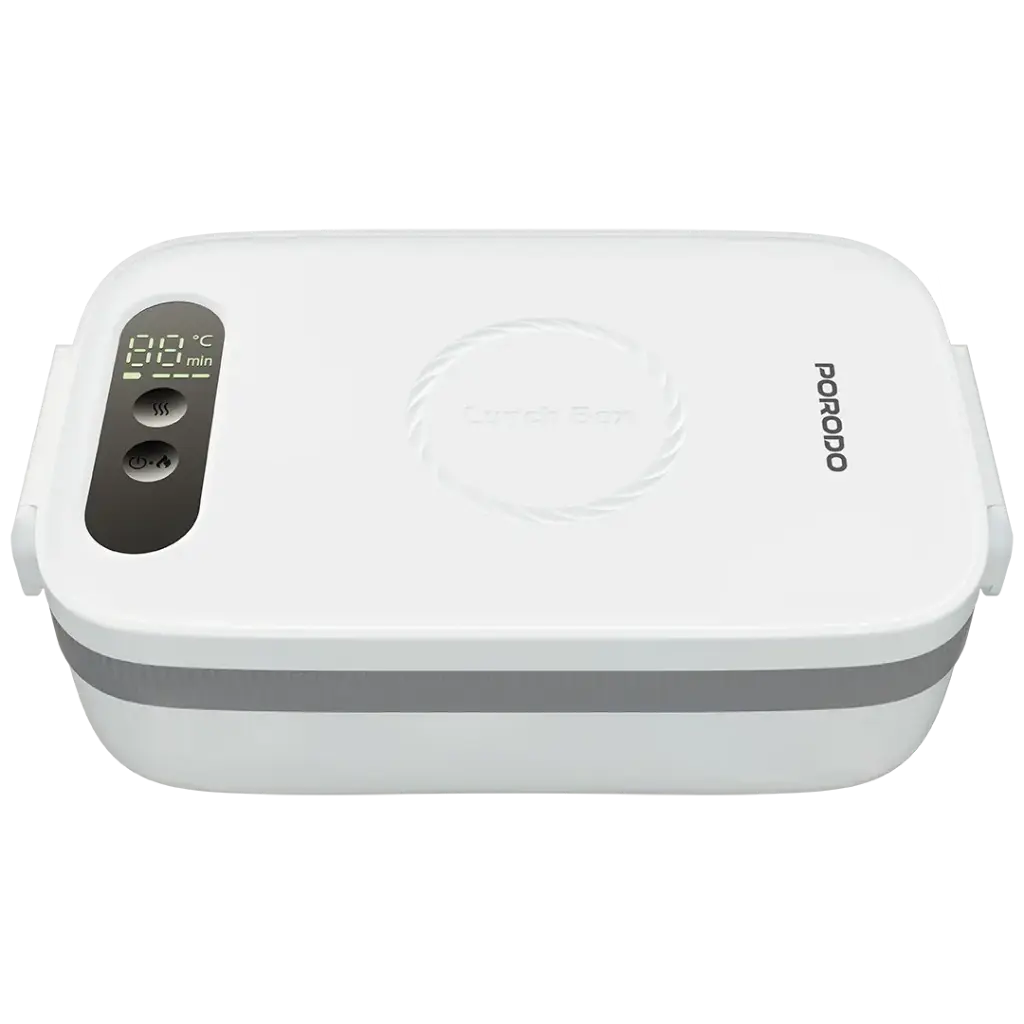 PORODO LIFESTYLE LUNCHMATE DUAL MODE ELECTRIC LUNCH BOX WHITE PDLFSTL0376WH thumbnail 2