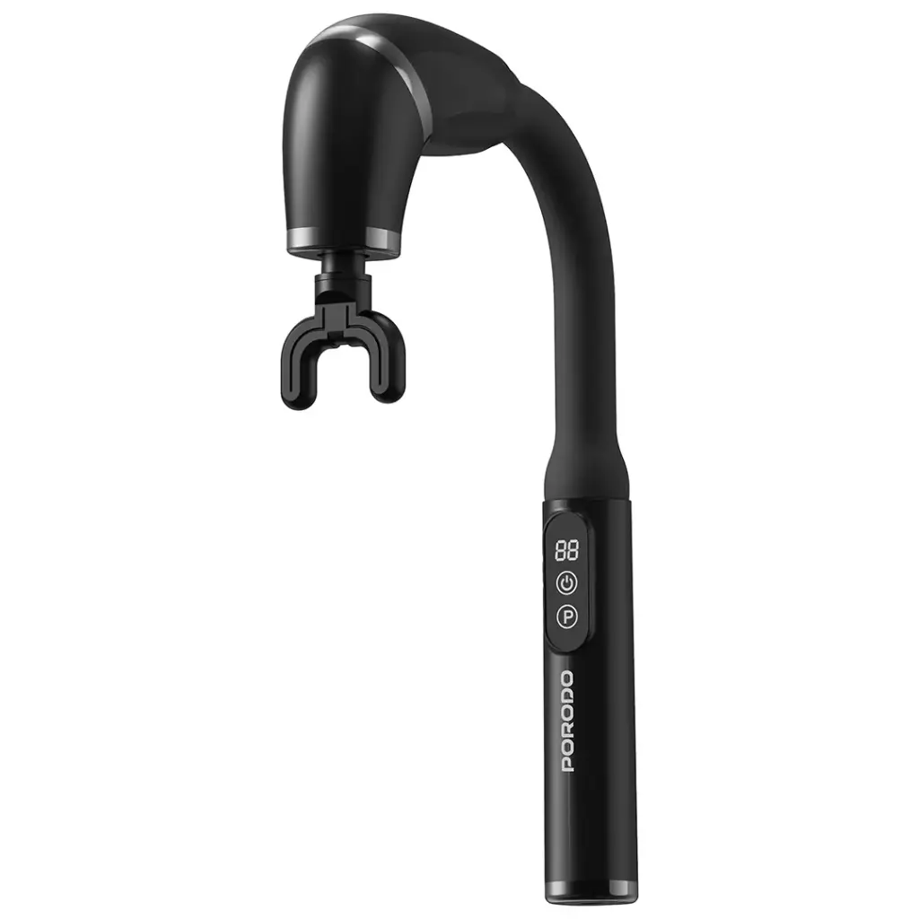 PORODO LIFESTYLE U SHAPED HANDLE 4 HEAD DEEP MASAAGER BLACK PDLFSTH021BK