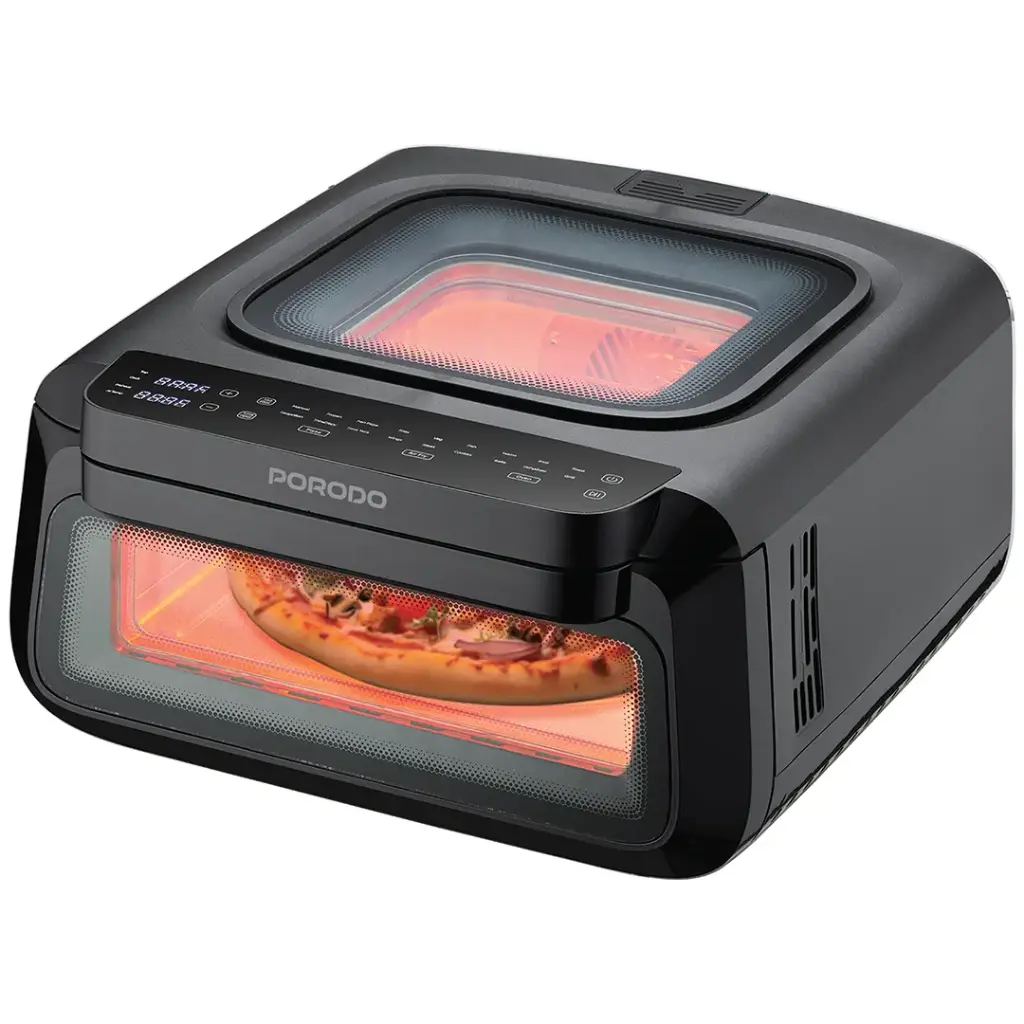 PORODO LIFESTYLE CRISPY COOK 3 IN 1 AIR FRY PIZZA OVEN BLACK PDLFSTLF30BK