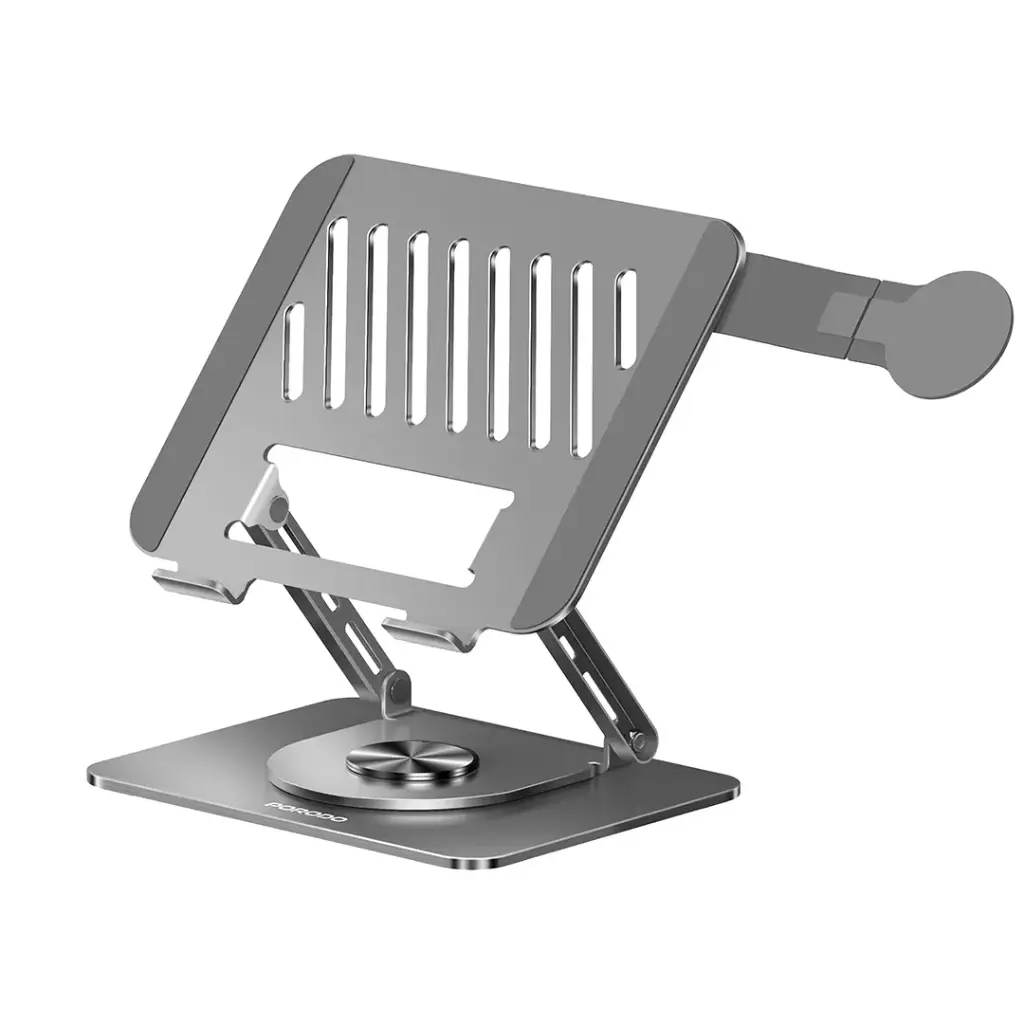 PORODO FOLABLE 360 DUAL USE LAPTOP STAND WITH MAGSAFE PHONE HOLDER GREY PDLSM360DKGY