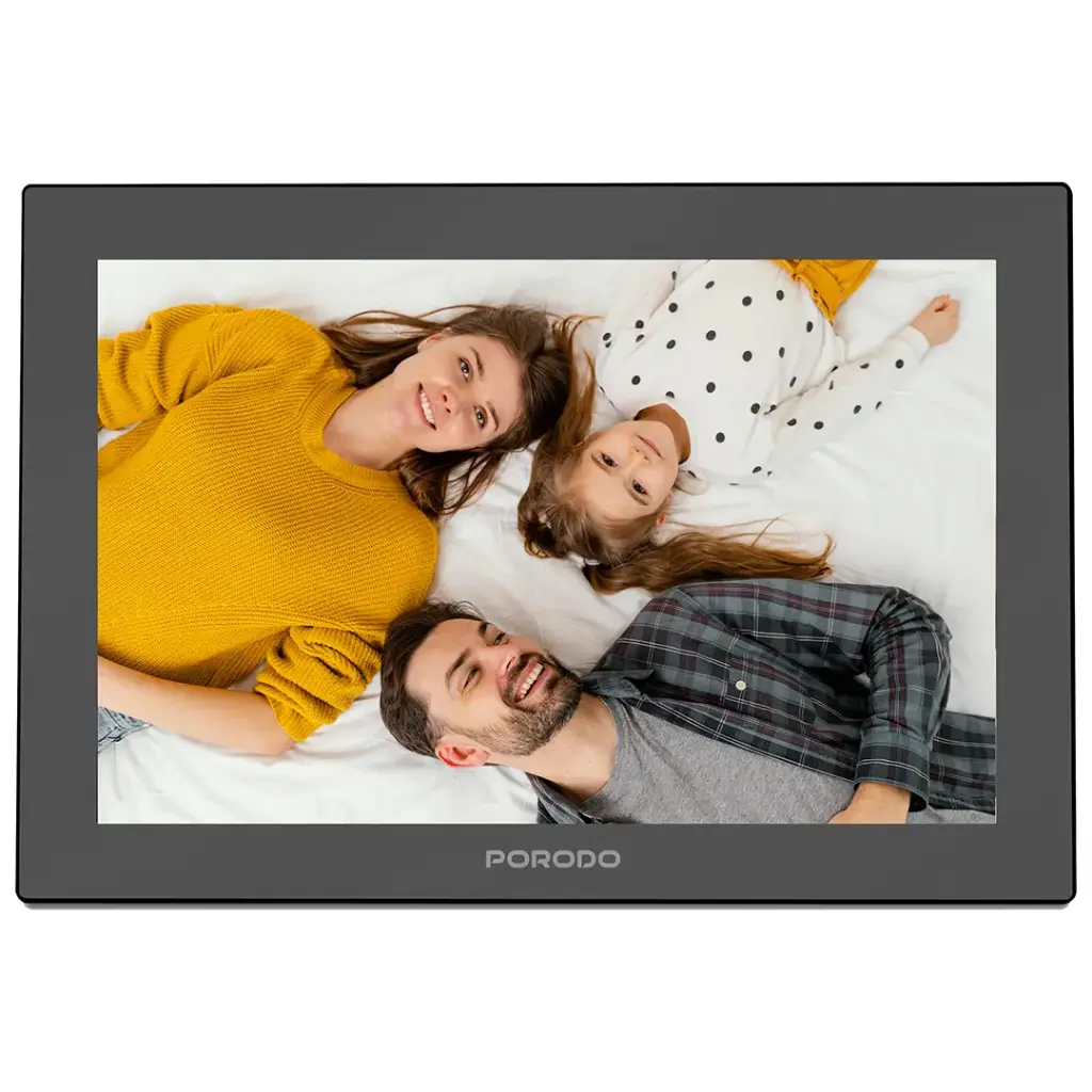 PORODO PIXELLE 10.1 INCH SMART FRAME MIRROR GLASS TECHNOLOGY BLACK PDPF1003BK