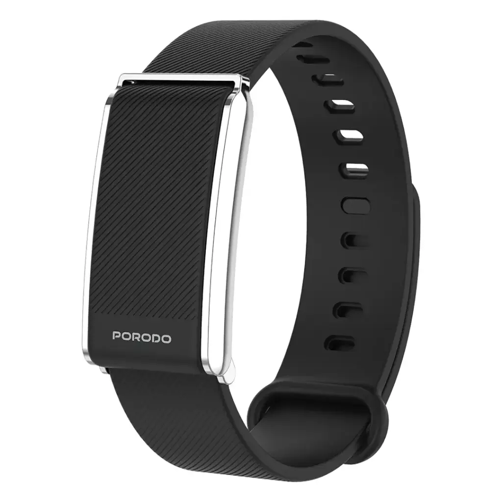 PORODO TRACKFIT SCREENLESS SMART FITBAND BLACK PDSB1062BK