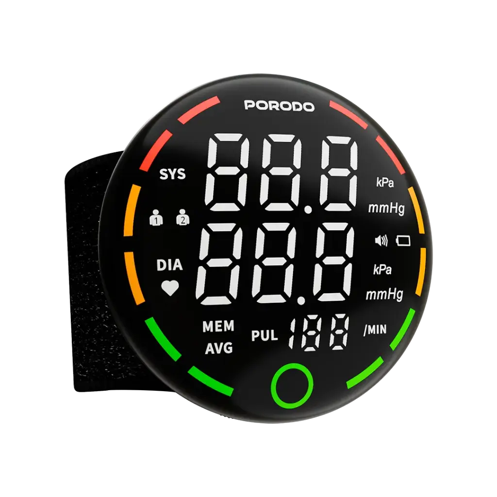 PORODO LIVEON DIGITAL BLOOD PRESSURE MONITOR ONE KEY MEASURE BLACK PDW01BBK