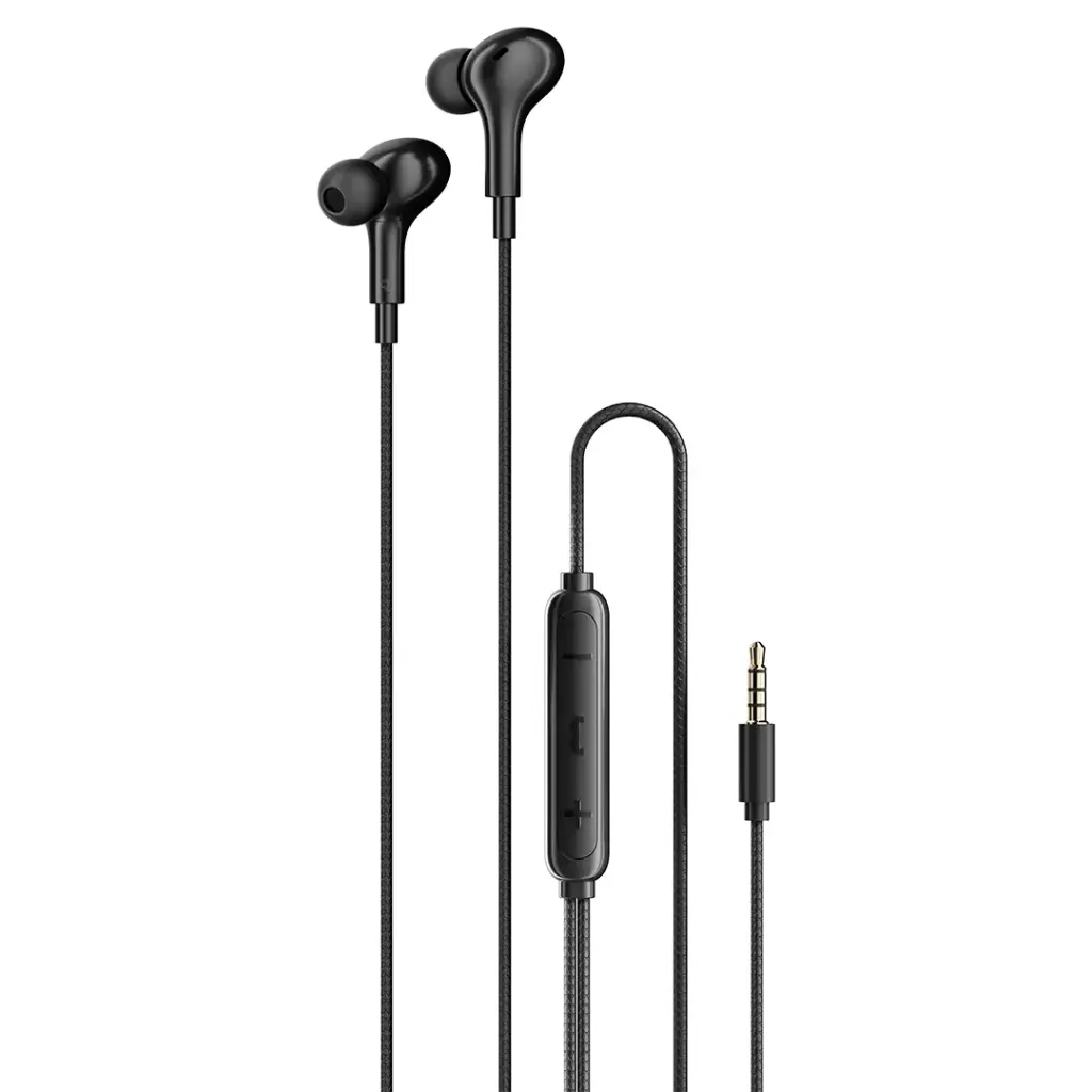 PORODO SOUNDTEC STEREO BASS 3.5MM WIRED EARPHONES BLACK PDWEC3BK