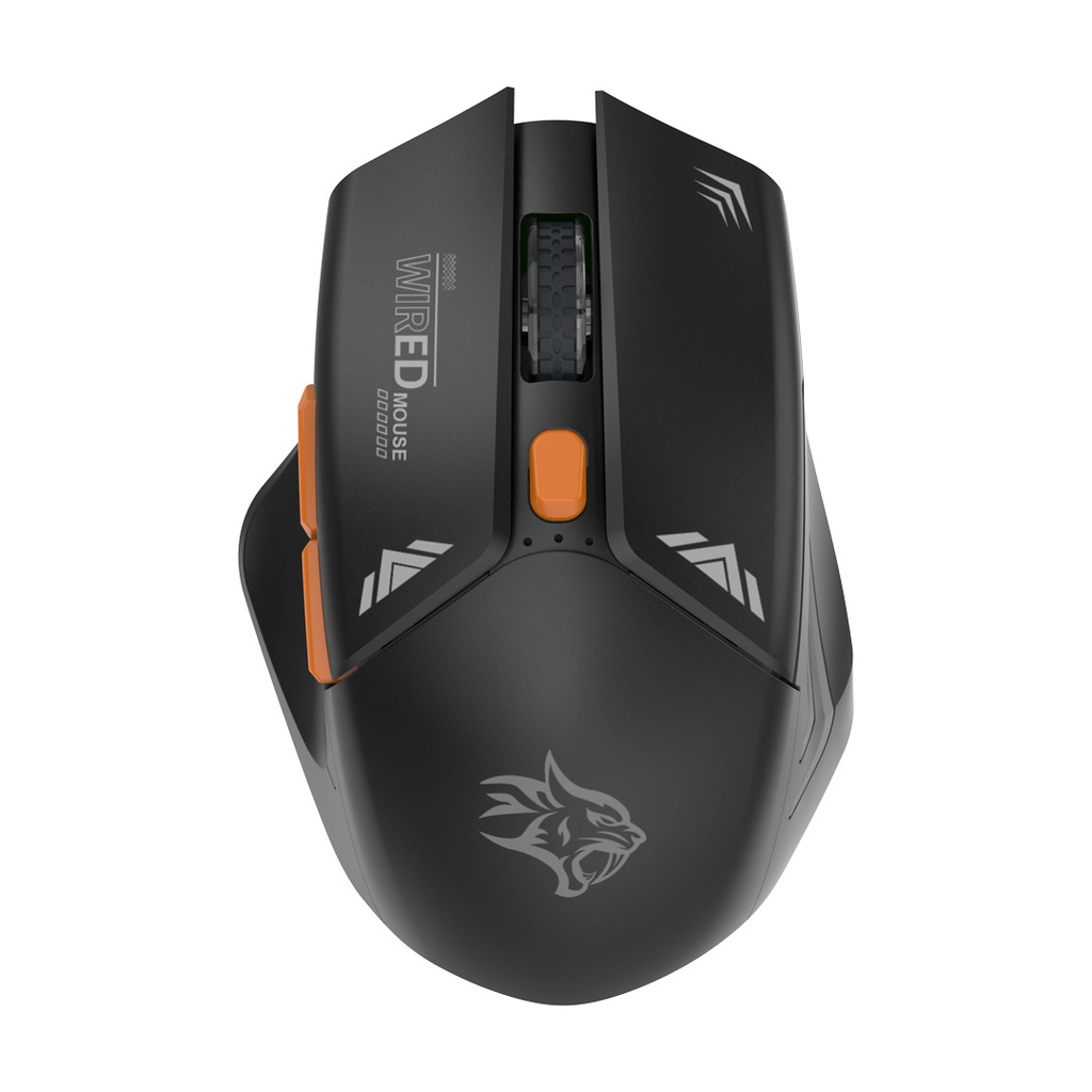PORODO GAMING DESIGN WIRELESS MOUSE BLACK PD323-BK