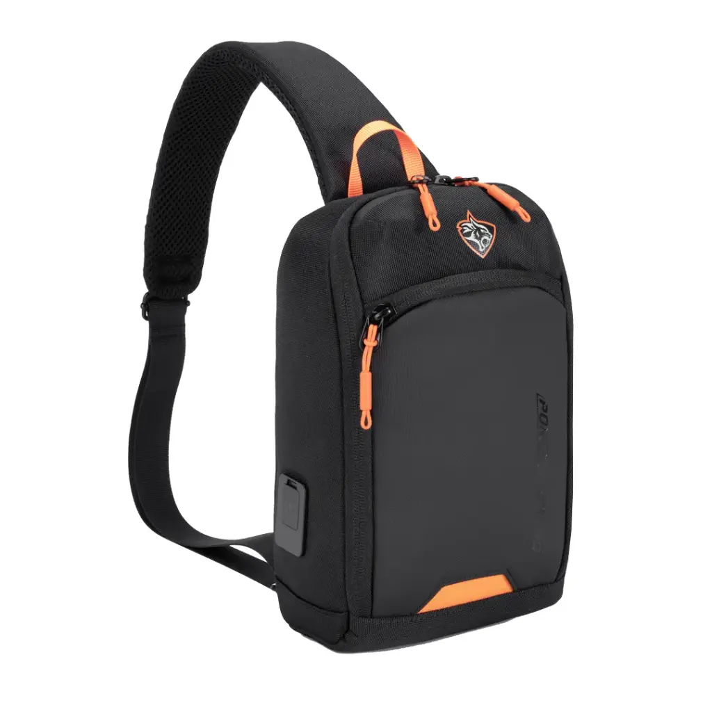 PORODO GAMING CROSSBODY BAG BLACK PDX557