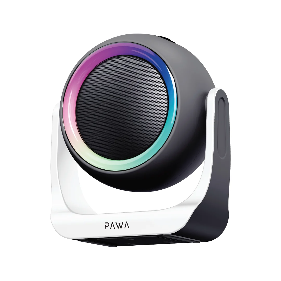 PAWA ARIA WALL AND DESKTOP SPEAKER WITH RGB LIGHT BLACK PW-SPWLTW55-BK