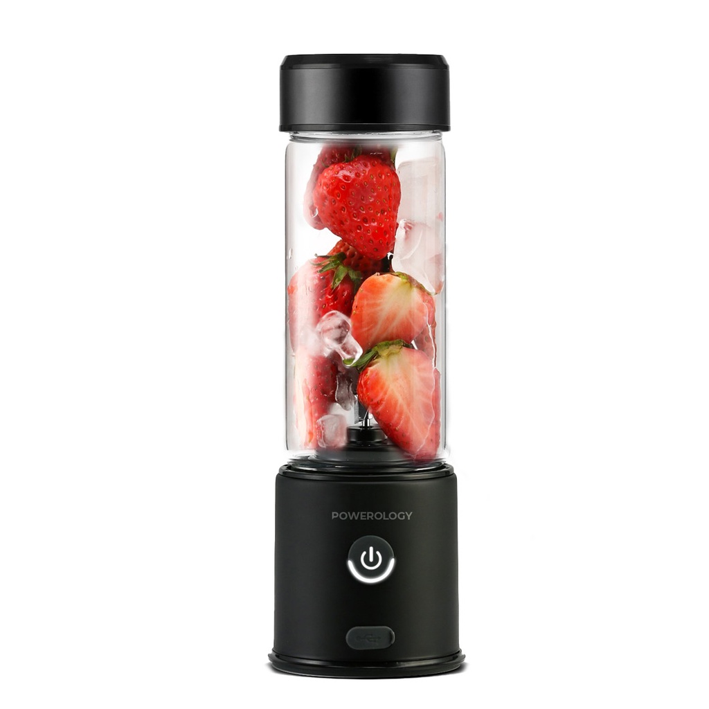 POWEROLOGY 6 BLADE PORTABLE JUICER 450ML BLACK PN6BPJBK