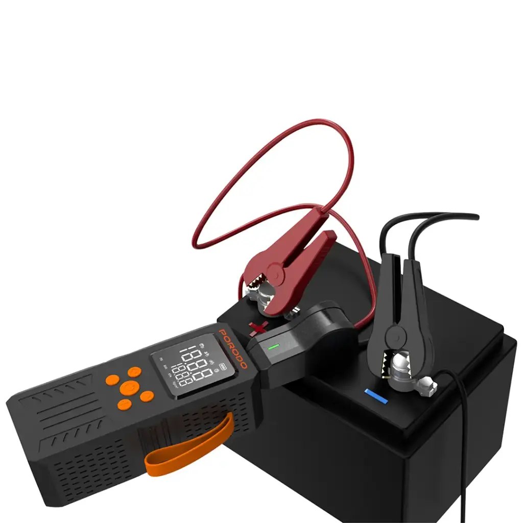 PORODO 4 IN 1 MULTI TOOL INFLATOR AND JUMP STARTER BLACK PD15KJSPBK thumbnail 3