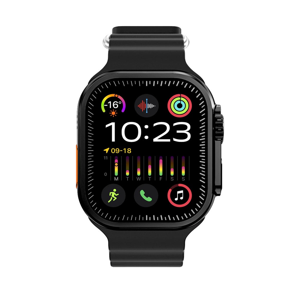 PORODO BLUE SUPERMO SMART WATCH BLACK PB-ULTRAMG-BK