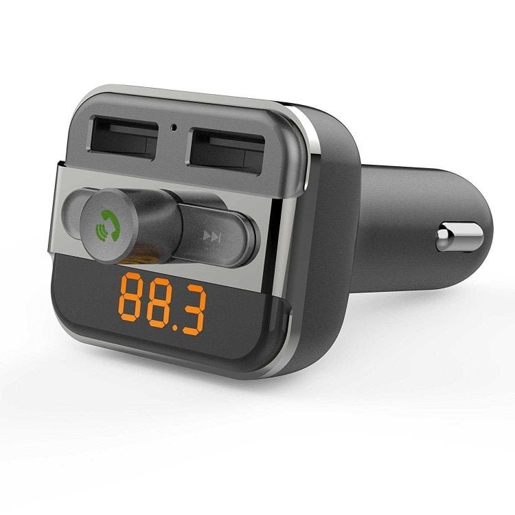 PORODO WIRELESS FM TRANSMITTER CAR CHARGER 15W BUILT IN MIC FMBT17